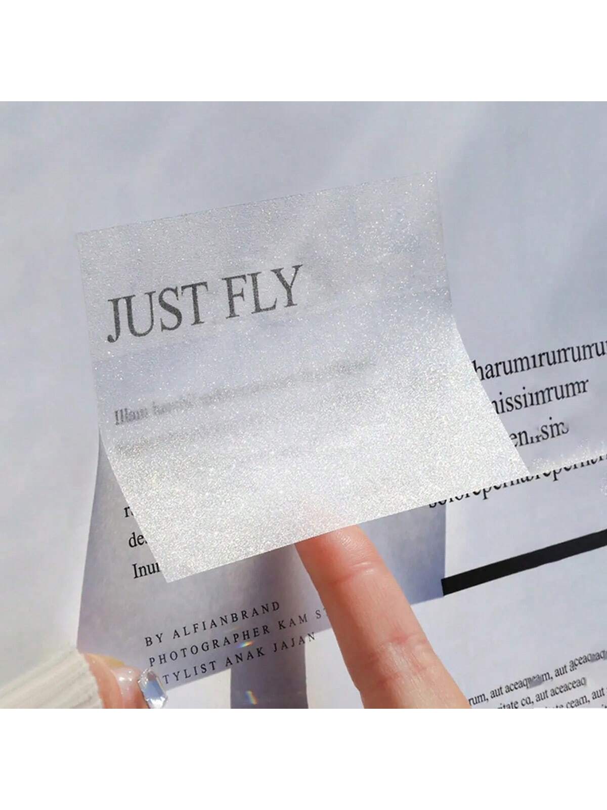 1pc Transparent Sticky Notes,Each Pack Contains Fifty Sheets,Used For Planning Life, Key Points Summary, Suitable For Students, Teachers And Office Staff, Suitable For Schools And Offices