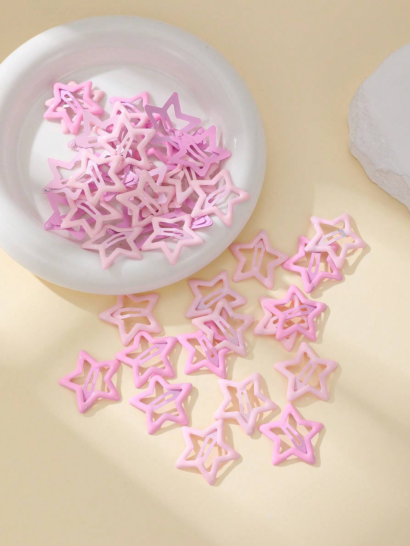 20pcs Mixed Assorted Color Star Shaped Side Clip Hair Accessories