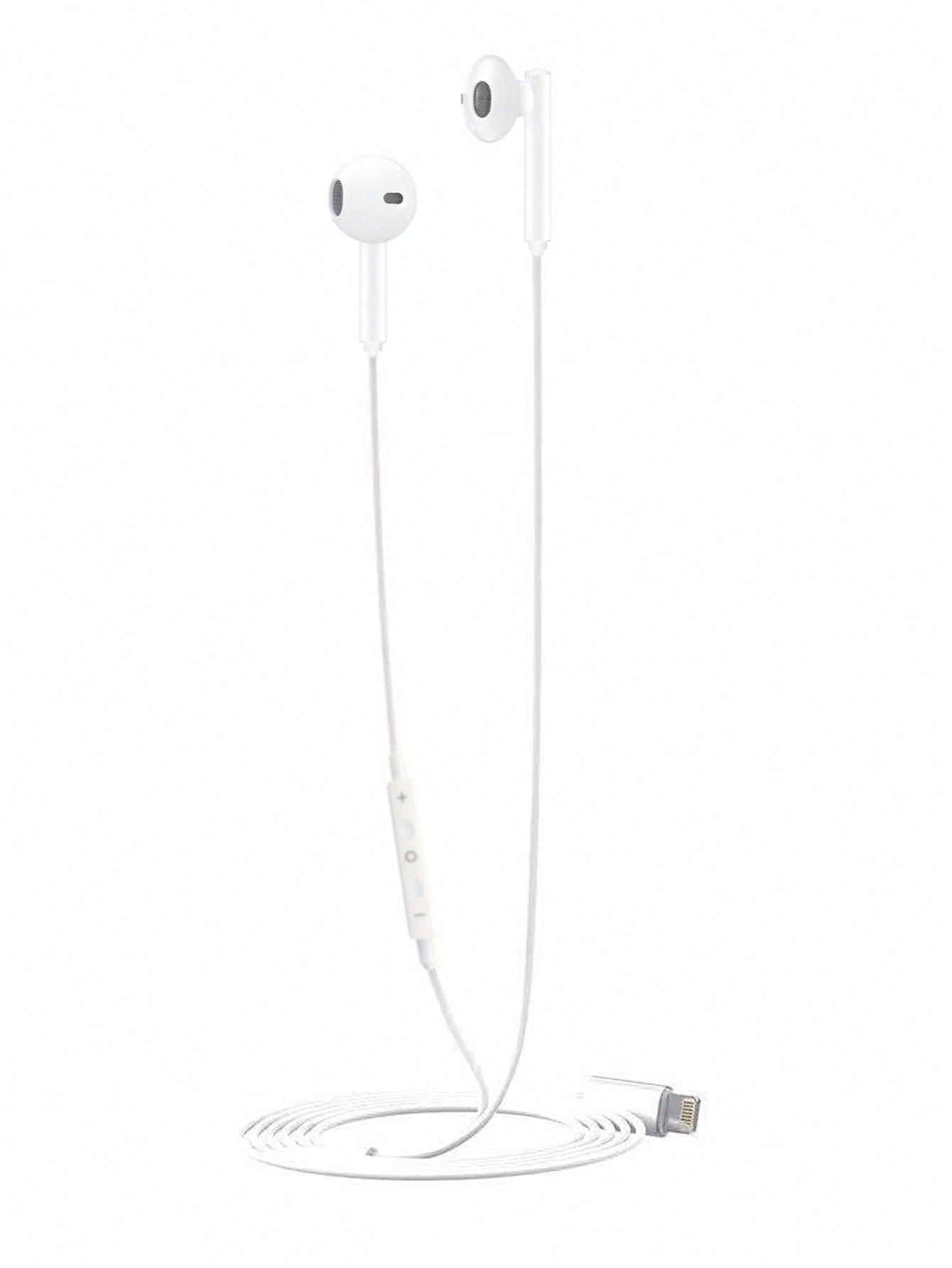 In-Ear Earbuds Earphones Compatible With Iphone/Ipad Lightning Connector Wired Headphones With Remote To Control Music, Phone Calls, And Volume