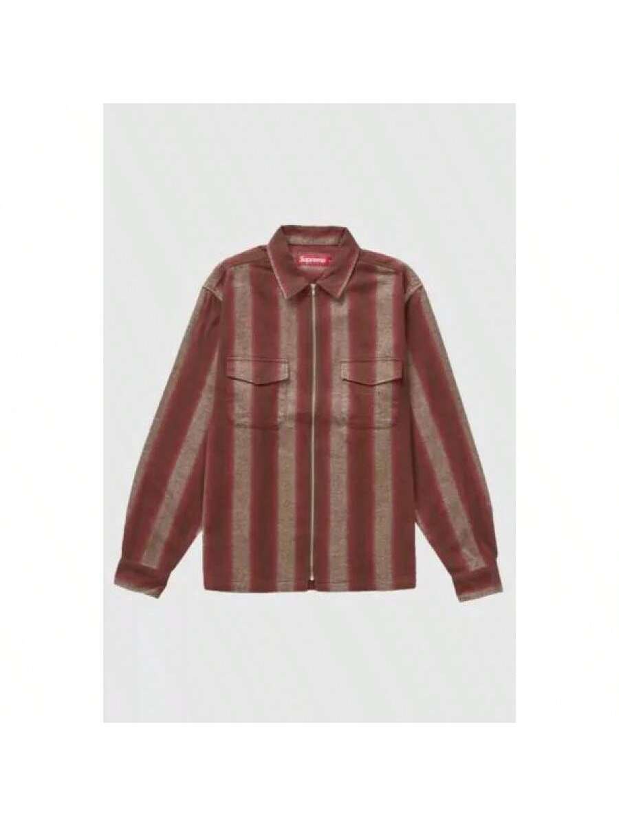 Supreme Supreme | Supreme Stripe Flannel Zip Up Shirt