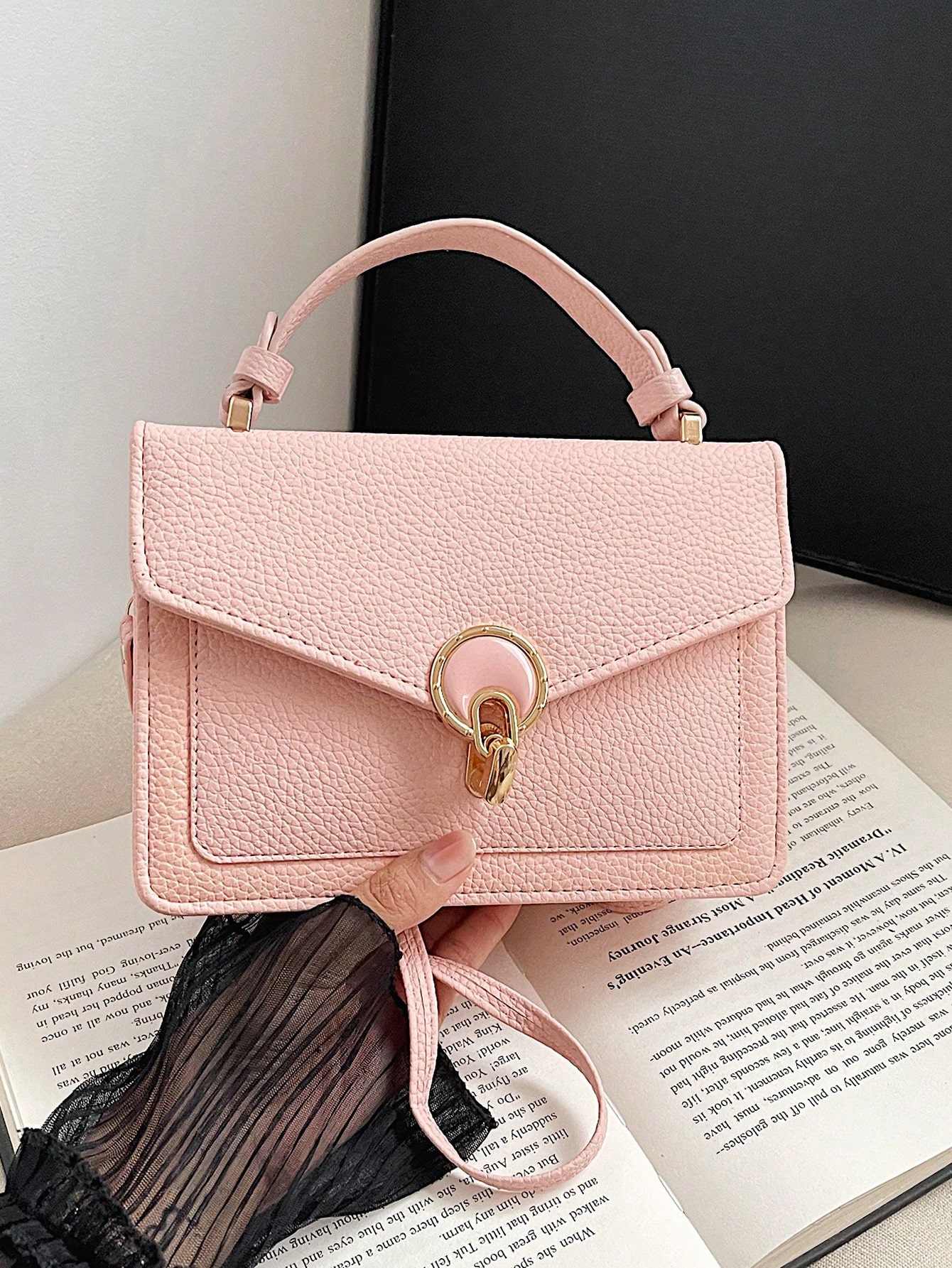 Casual Solid Color Shoulder Bag, New Arrival Street Fashion Simple Crossbody Square Handbag