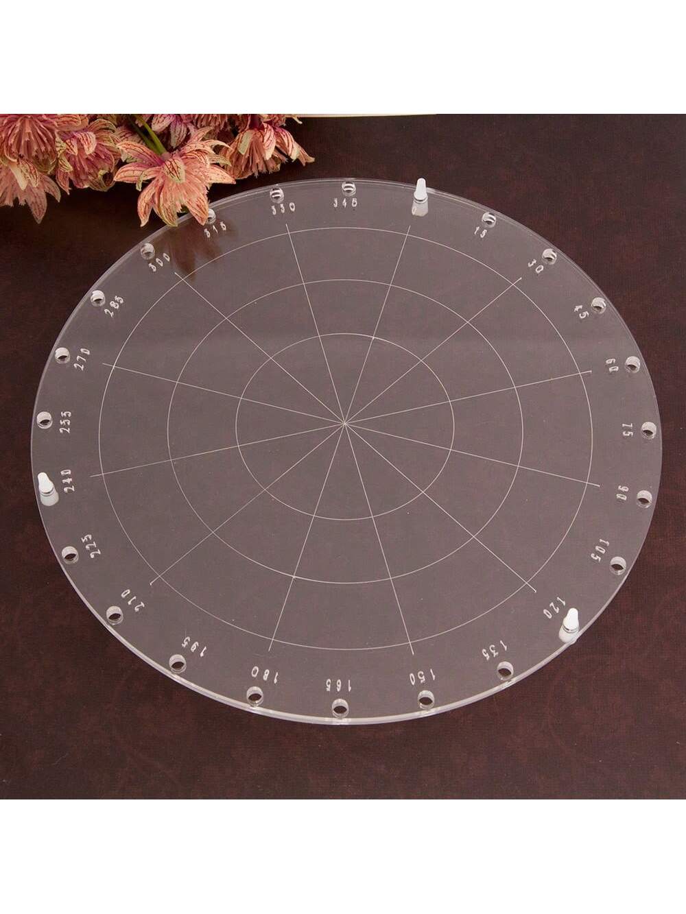 1pc Transparent Round Stamp Tool, DIY Handmade Circular Stamp Embossing Tool