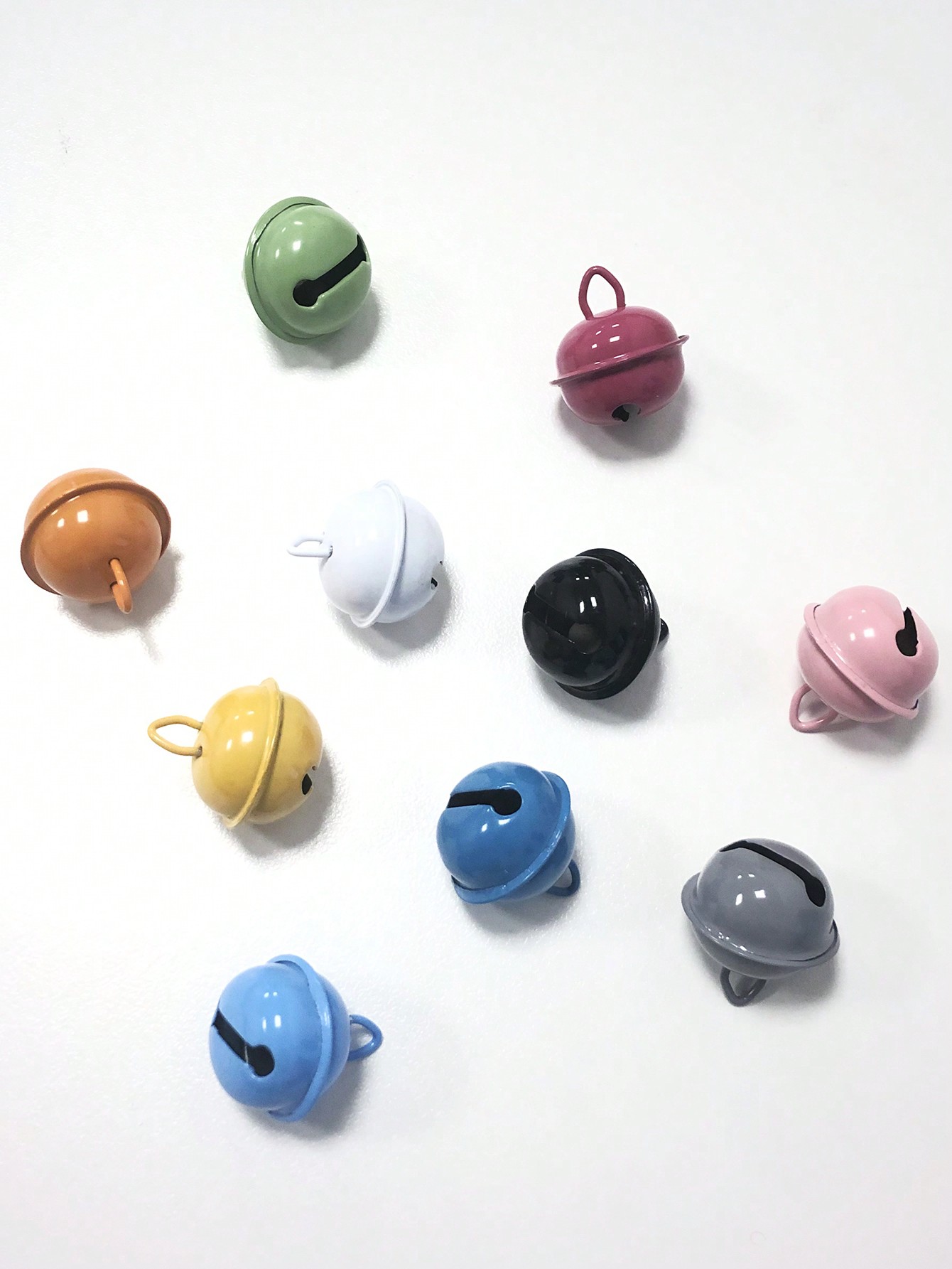 10pcs Mixed Color Bells, Pet Cat And Dog Bells, Houses, Garden Decorations