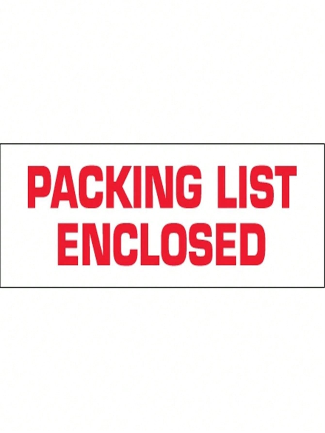 Unbeatablesale Tape Logic T902P036PK 2 In. X 110 Yards - Packing List Enclosed Pre-Printed Carton Sealing Tape, Red & White - Pack Of 6