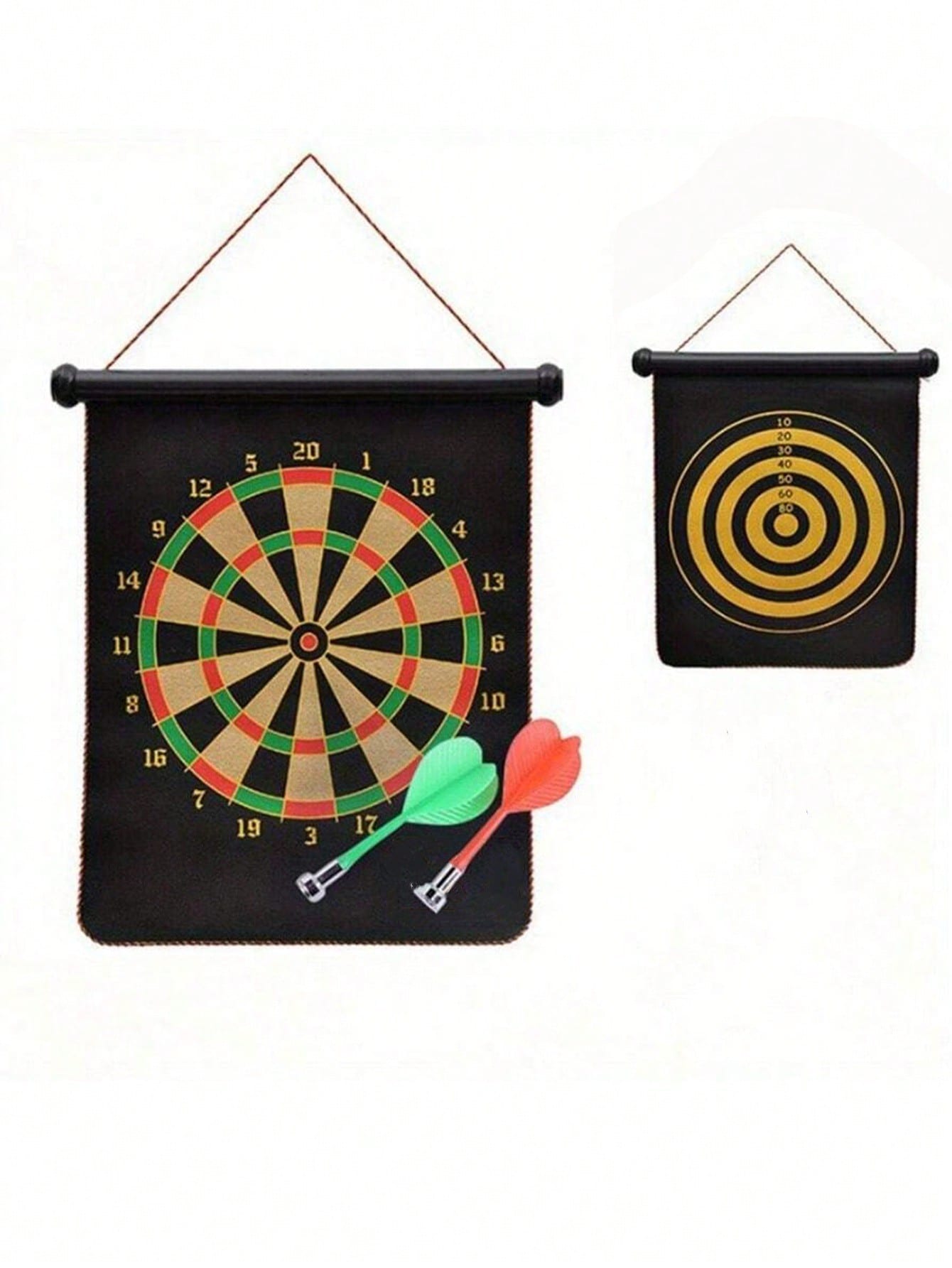 1 Set Double-Sided Magnetic Dart Board Kit, Home Use Magnetic Dart Board Game With 4 Random Colored Darts,Adult Party Games Suitable For Halloween/Christmas/Thanksgiving