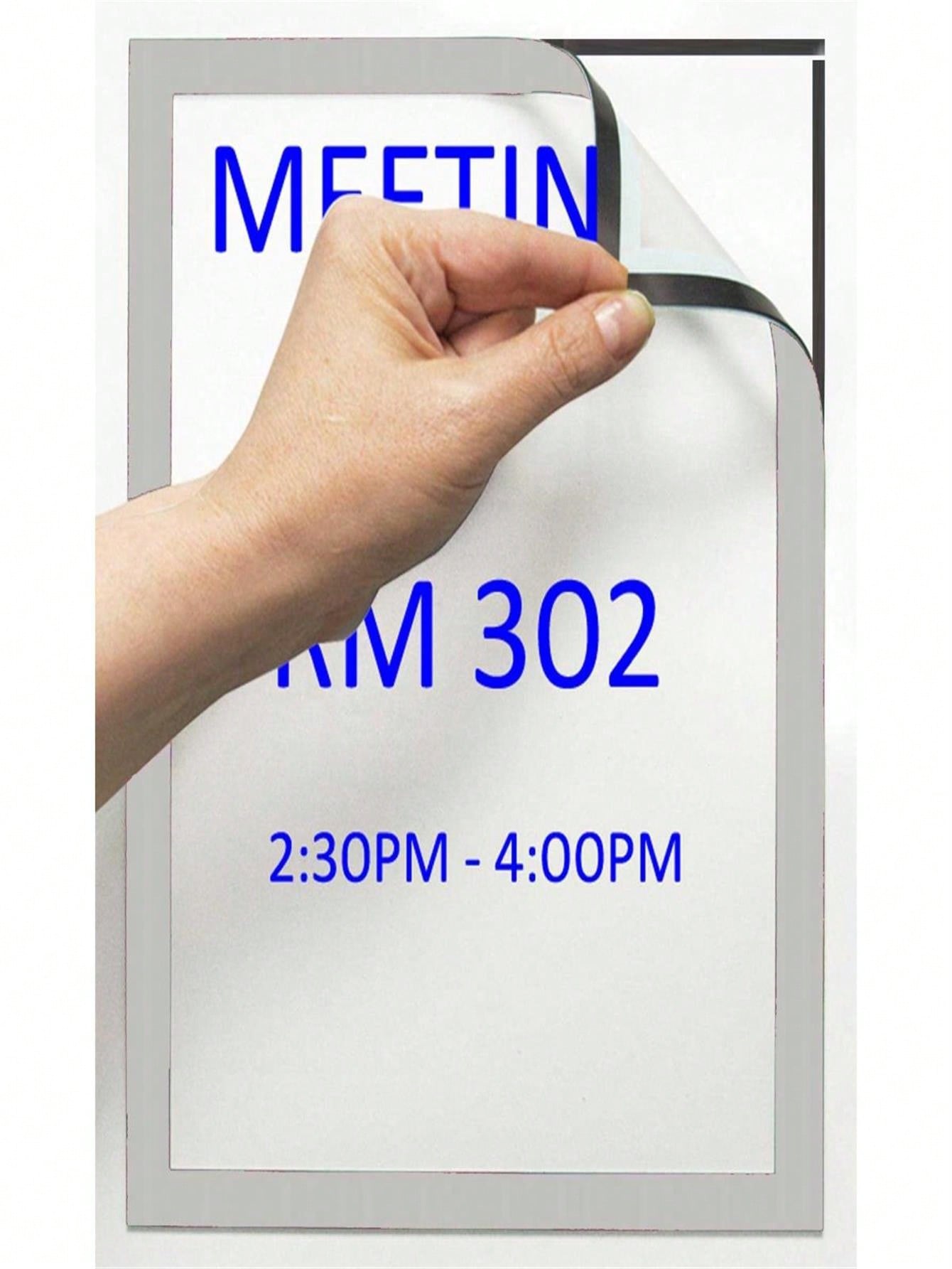 Unbeatablesale Tarifold Magneto Repositionable Adhesive Display Frames,; Silver - Letter Size