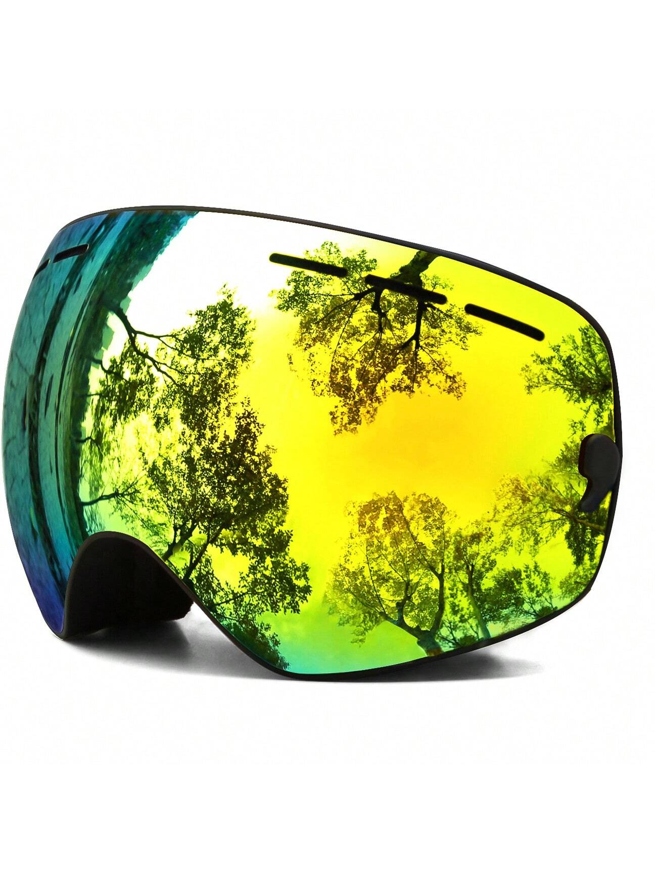 Juli Kids Ski Goggles,Interchangeable Double Layer Spherical Lens,OTG Anti-Fog Snowboard Skate Snow Goggles Age 4-16 4300